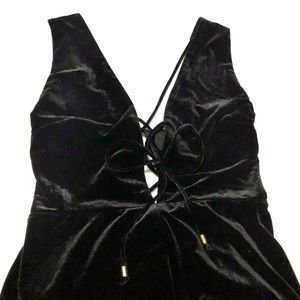 DO & BE black velvet romper